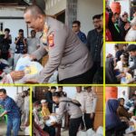 Polres RL Bagikan Ratusan Paket Sembako ke Warga di Binduriang