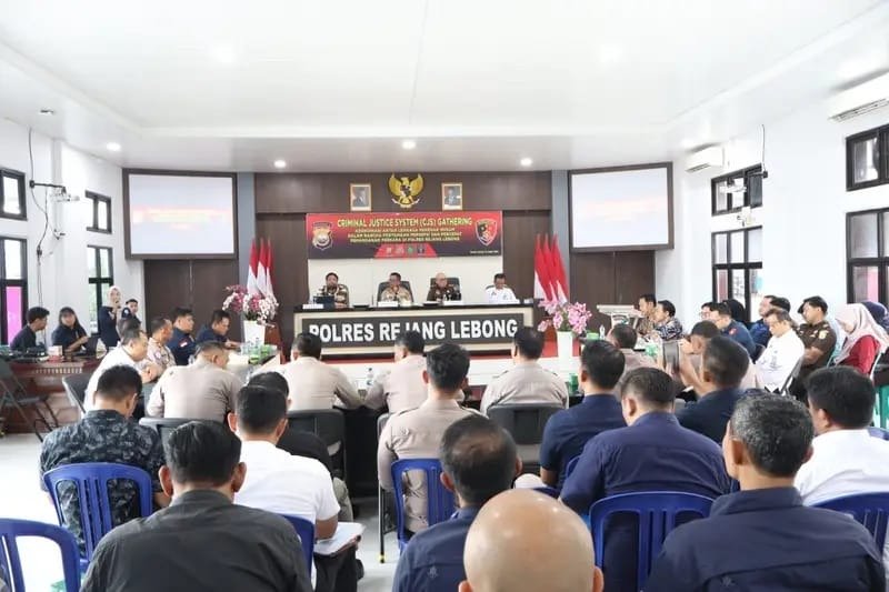 CJS Gathering Polres Rejang Lebong, Perkuat Koordinasi Antar Penegak Hukum Percepat Penanganan Perkara